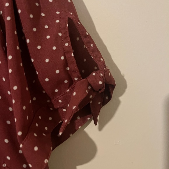 Abercrombie Polka Dot Short Sleeve Mini Dress - Picture 4 of 5